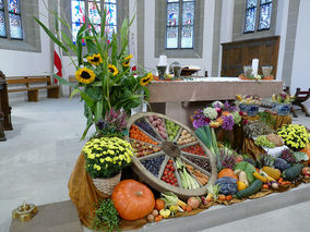 Familiengottesdienst zum Erntedankfest (Foto: Karl-Franz Thiede)